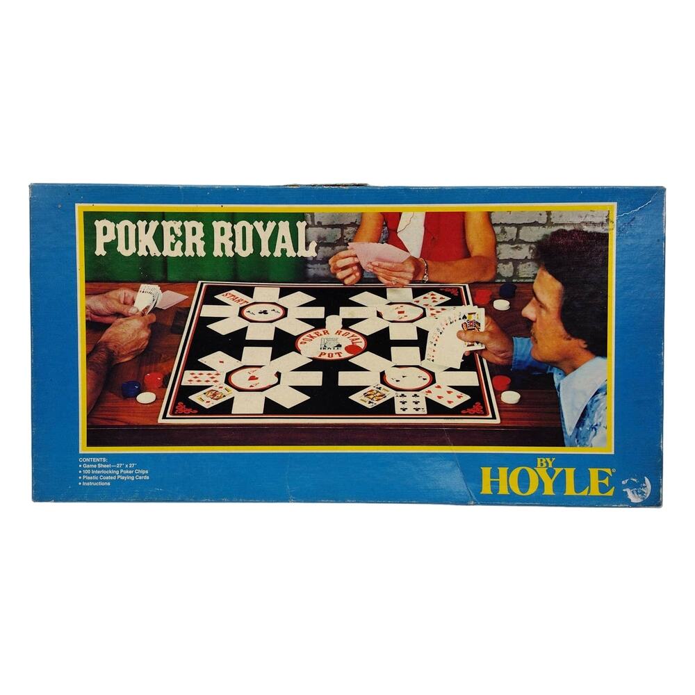 Poker Royal By Hoyle Complete 1979 Cards Chips Playing Mat Instructions